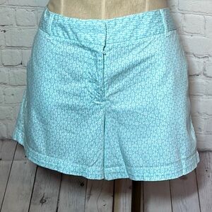 Land N’ Sea Teal Pattern Chino shorts size 14